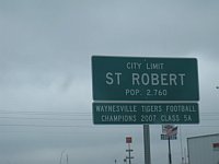 USA - St Robert MO - City Sign (14 Apr 2009)